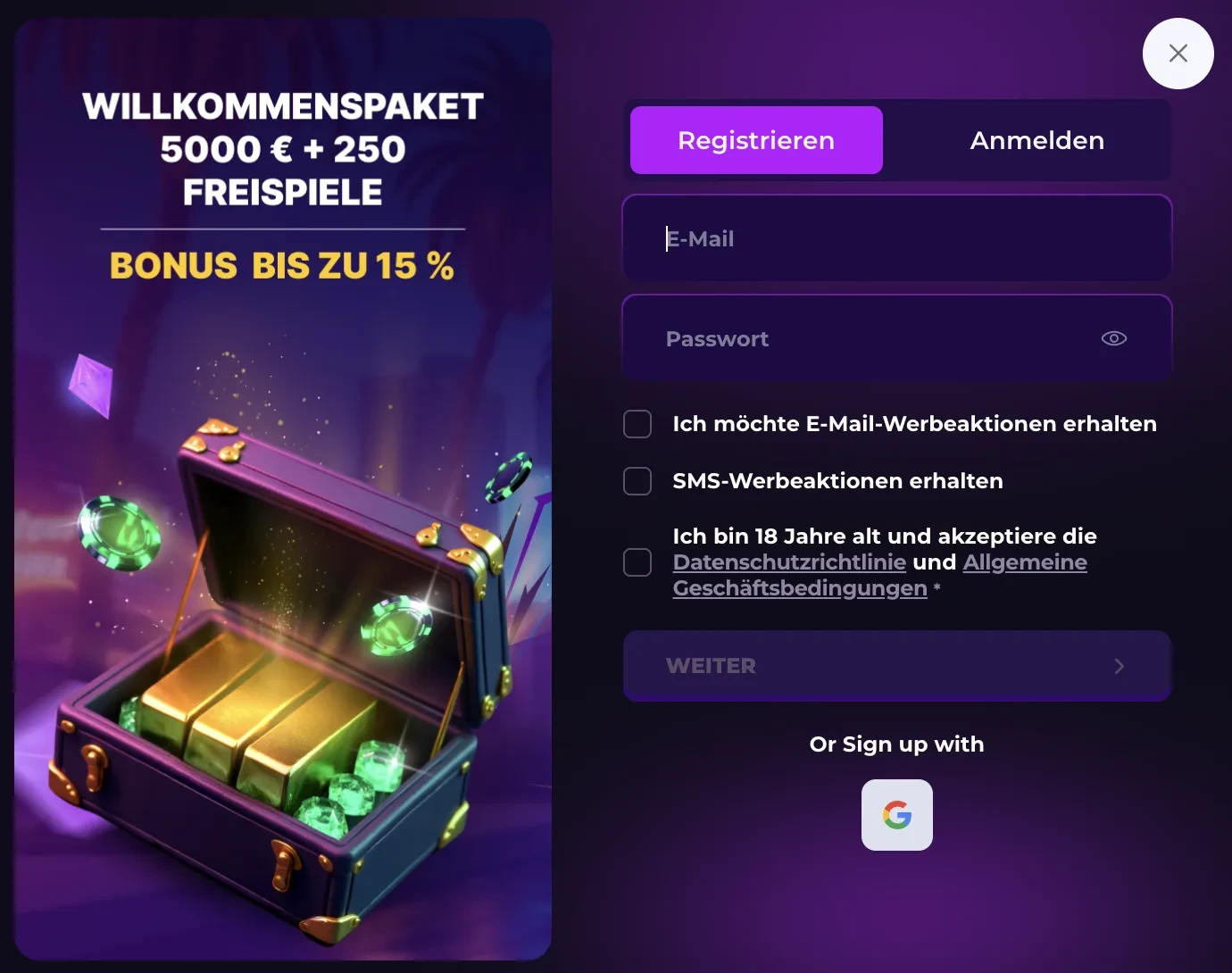 Registrierung